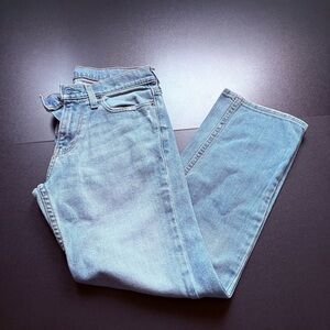 Hollister light wash jeans 26x28 slim straight blue‎ jeans denim men